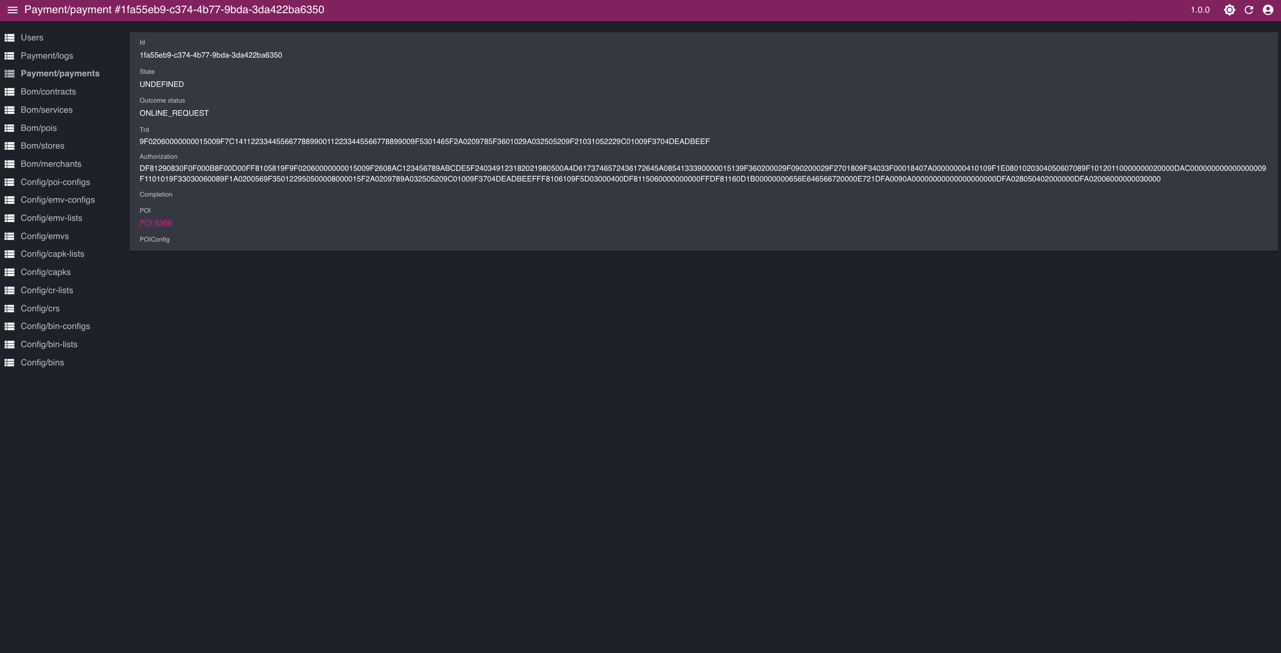 Payment monitoring
